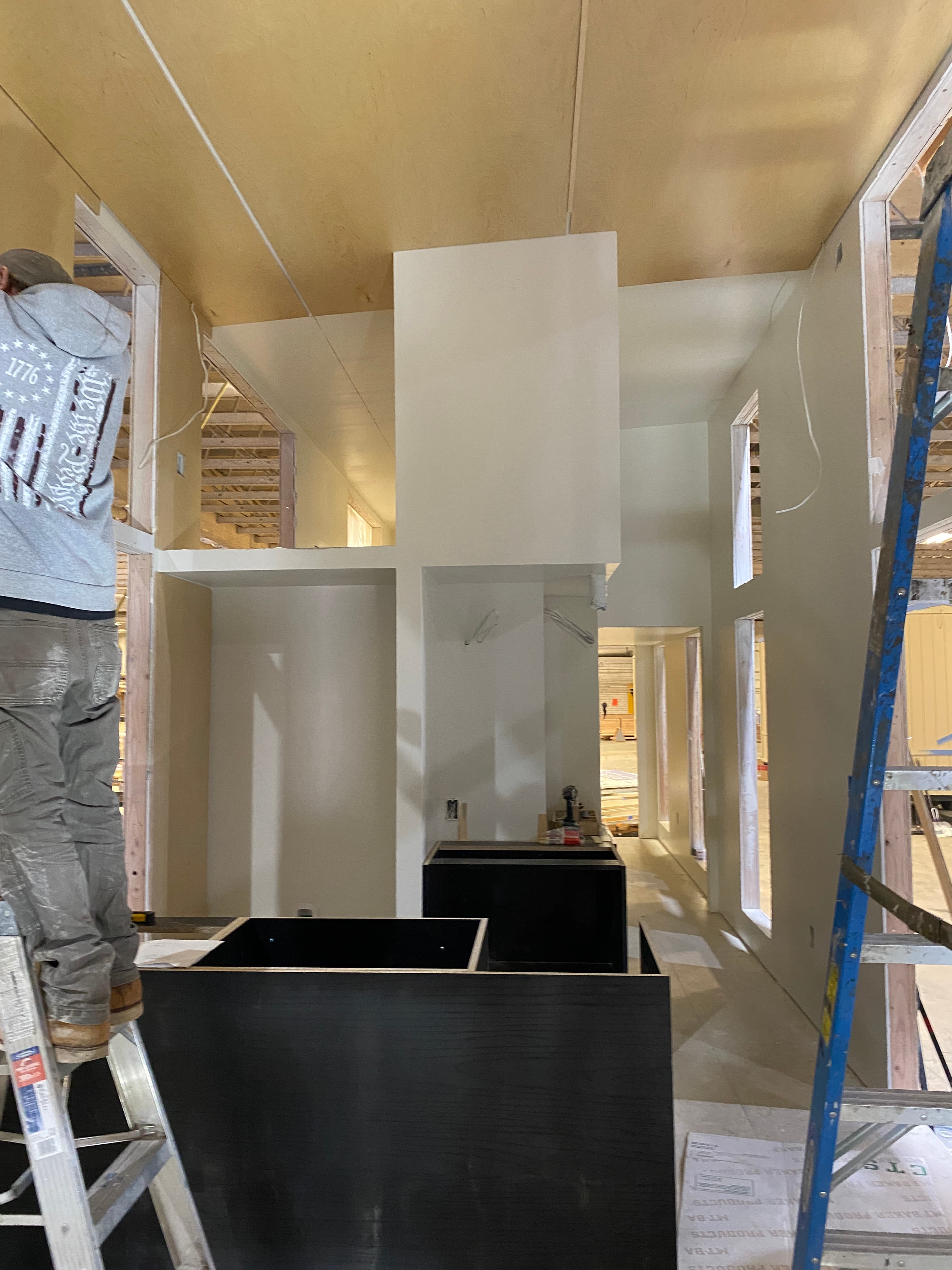 Montera Homes factory build — foundation connection and leveling on site