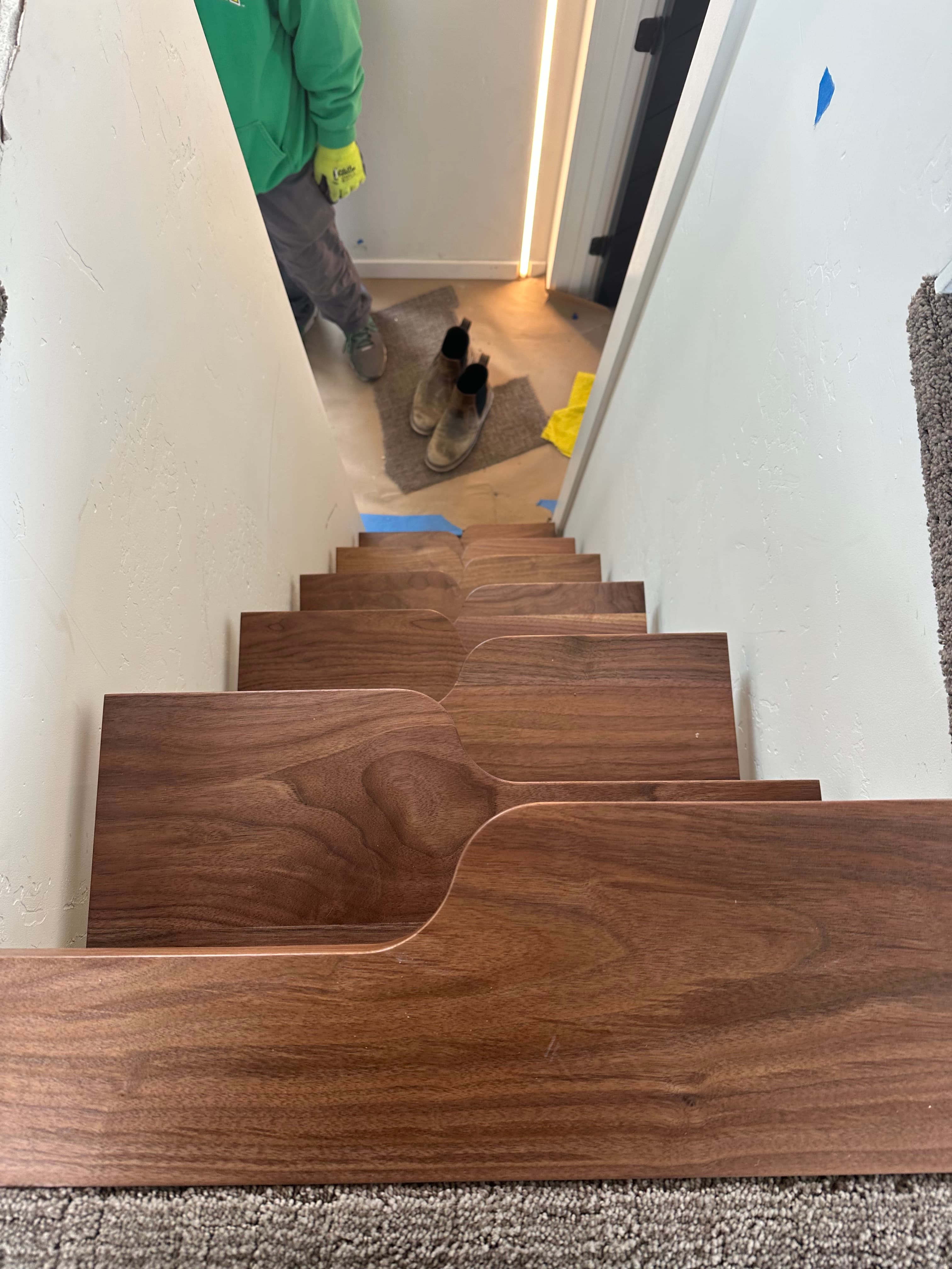 Montera modular home interior — open layout from kitchen to living room